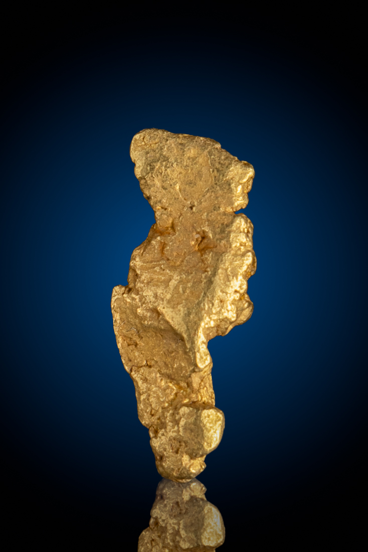 (image for) Unusual Shape River Worn American River Natural Gold Nugget - 1.42 grams
